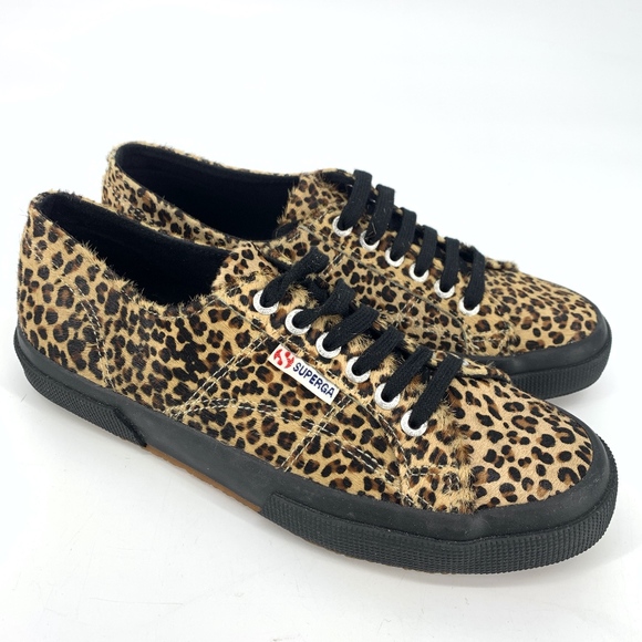Superga Shoes - Superga Leopard Print Calf Hair Sneaker